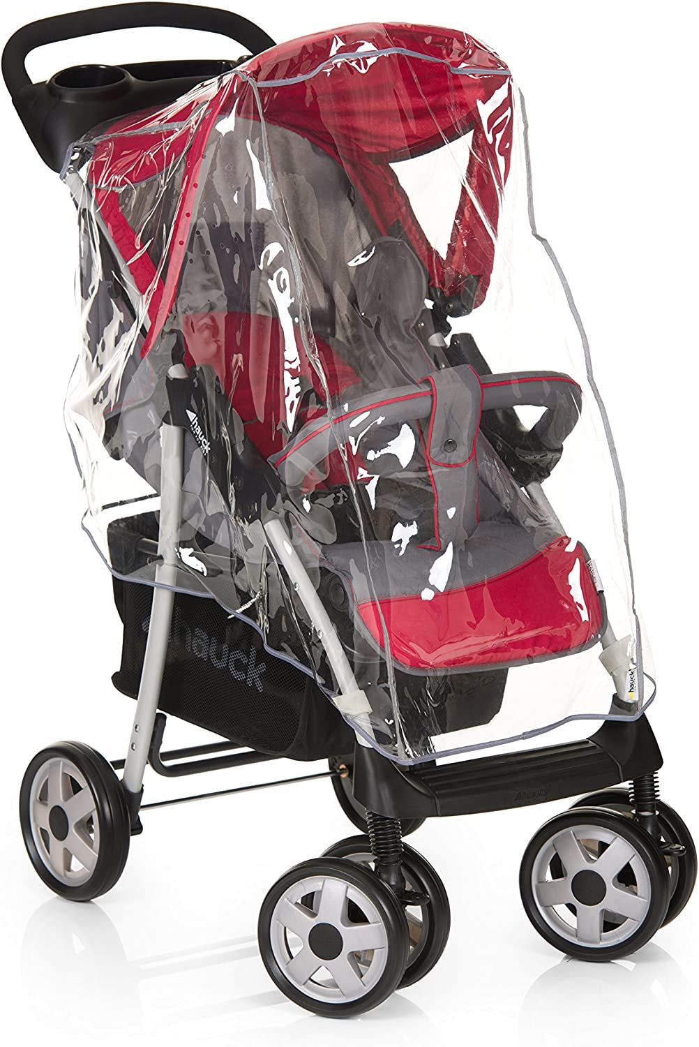 Hauck Universal Raincover for Shopper Pushchair Stroller, Water Resistant and Durable Transparent