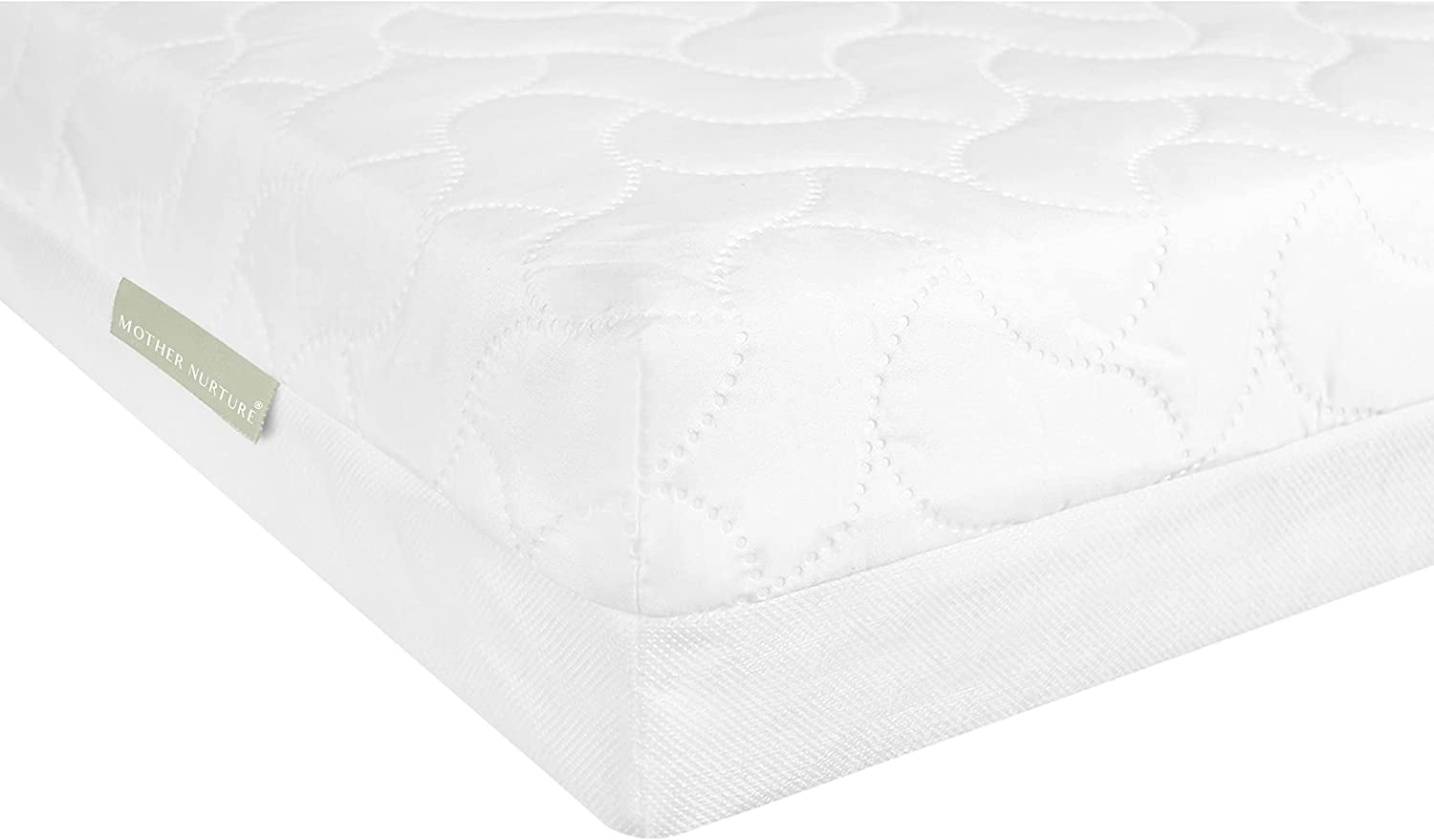 Mother Nurture Essential Eco Fibre Cot Mattress, White, 120 x 60 x 10cm