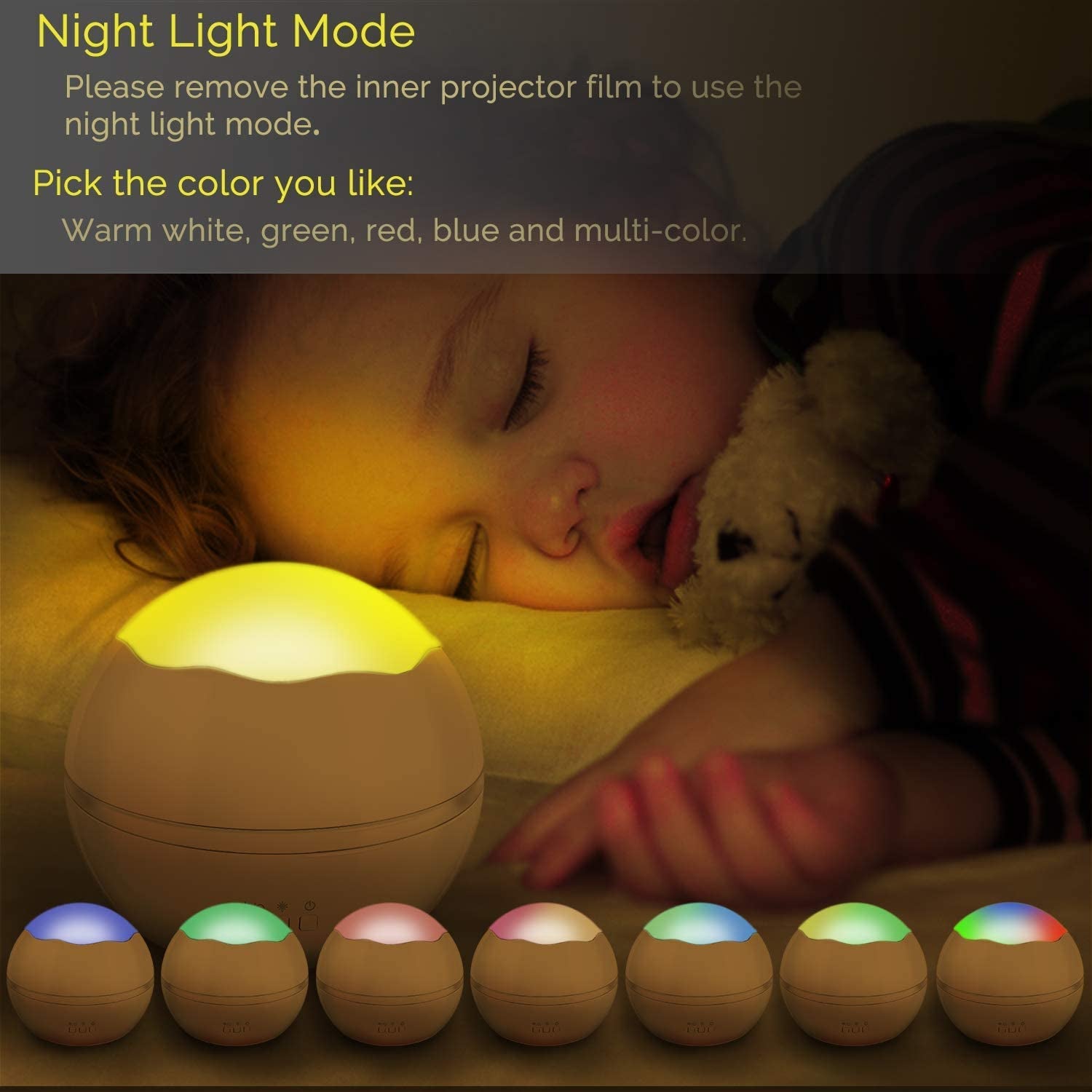 Moredig Baby Lights Projector, Star Projector Light with Starry Sky and Undersea Theme for Birthday, Parties - White