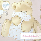 2 Piece Baby Kids Bedding Set 120x90cm Duvet Cover & Pillowcase for Toddler Cot (Mika Beige)