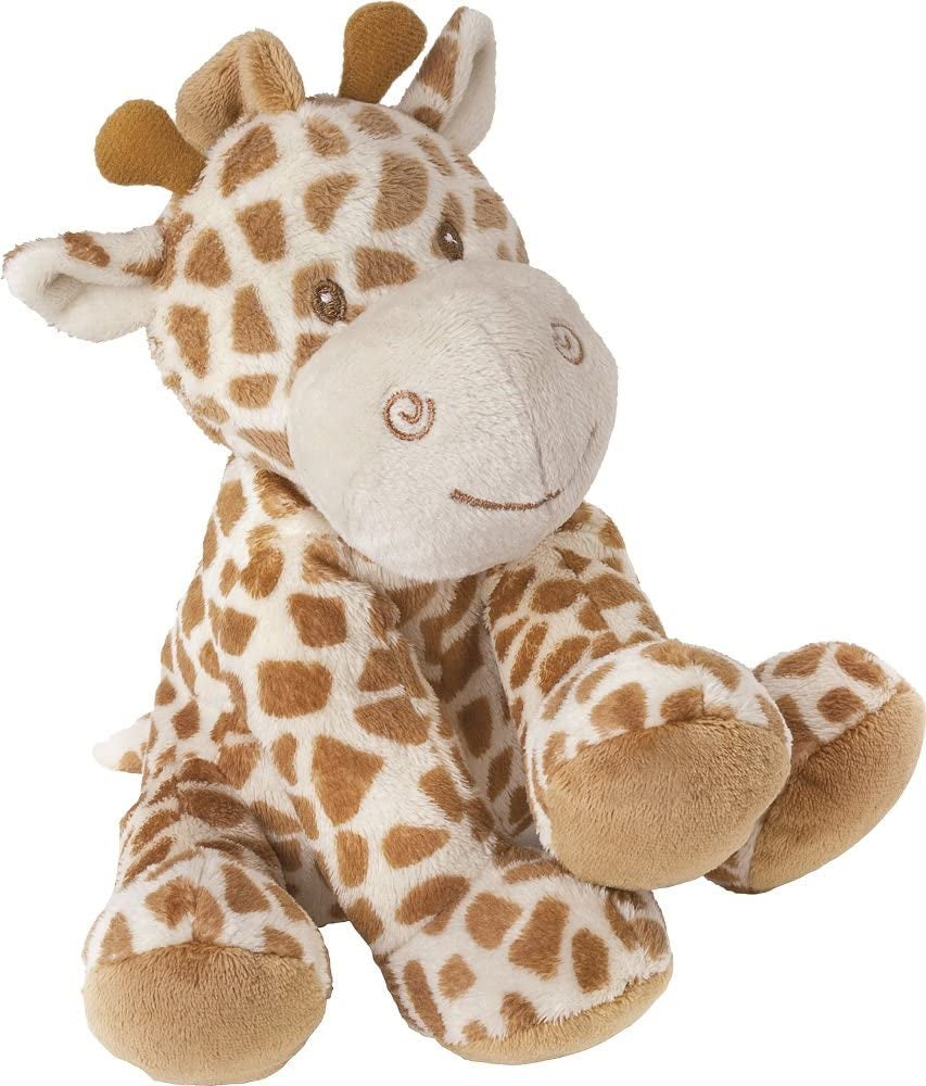 Suki Baby Small Bing Bing Soft Boa Plush Rattle with Embroidered Accents (Giraffe)