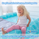 Foam Bed Rails for Toddler [2-Pack]. Soft Bed Bumper for Kids | Baby Bed Guard | Child Bed Safety Side Rails with Water Resistant Washable Cover (Short - for Toddler Beds and Cribs)