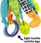 LAMAZE Captain Calamari, Clip on Pram and Pushchair Newborn Baby Toy, Sensory Toy for Babies Boys and Girls from 0 to 6 Months