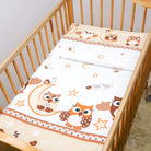 2 Piece Baby Kids Bedding Set 120x90cm Duvet Cover & Pillowcase for Toddler Cot (Mika Beige)