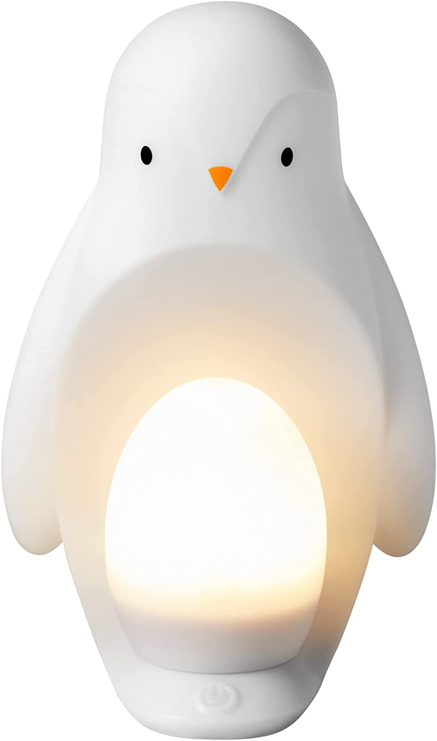 Tommee Tippee 2-in-1 Portable Penguin Nursery Night light with Portable Egg Light, Adjustable Brightness, USB-Powered